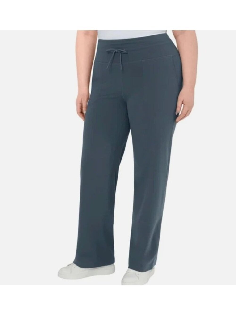 NWT Mondetta Women's XL Gray/Blue  Straight Leg Casual Pants B0825